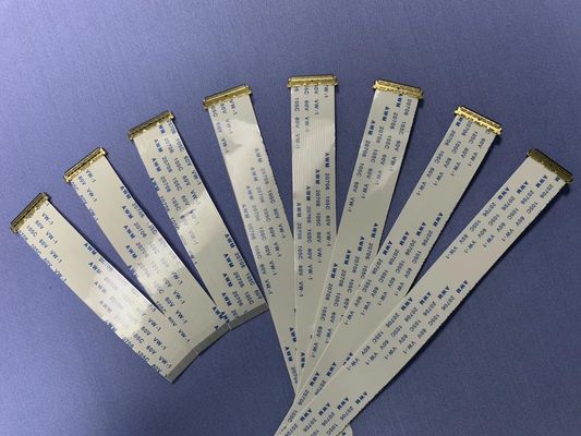 断熱材料 PET 平行リボンケーブル 1mm 1.25mm ピッチ カスタム FFCケーブル