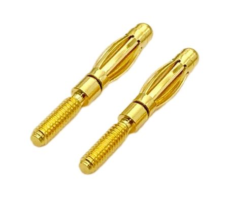 オーダーメイドサイズ 4mm 男性 バナナプラグコネクタ 金とスロープの布団保証