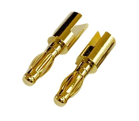 オーダーメイドサイズ 4mm 男性 バナナプラグコネクタ 金とスロープの布団保証