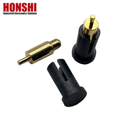 2.8mm ポゴピンコネクタ ディープタイプ 金属塗装 青銅 ポゴピン