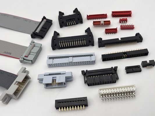 8ピン 10ピン 男性 フラットケーブル アセンブリ IDC リボンケーブル レッド マイクロマッチコネクタ