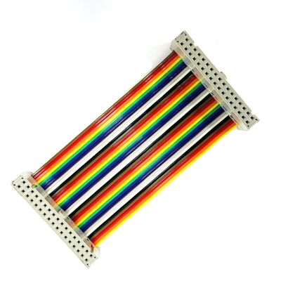 D サブ9ピン 平面電線 28AWG 直線連帯RS232リボンケーブル