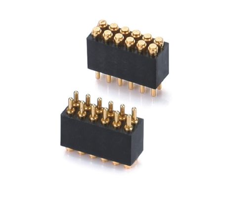 1.27mm H3.8mm ポゴピンコネクタ 青銅C6801 材料 12ピンコネクタ 精密