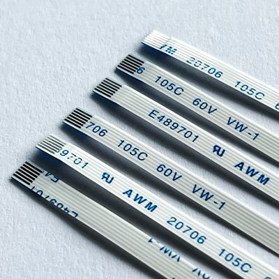 6ピン FFCフラットケーブル カスタム Awm 20706 105c 60v Vw-1 0.5mm ピッチ FFC FPCケーブル