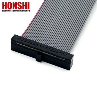 10ピン グレー フラットケーブル 接続 リボンピッチ 1.27mm IDCケーブル 10u" ゴールドプレート