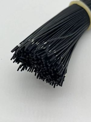 2.54mm ピッチ 4ピン デュポンケーブル組 UL1007 24awg 黒 オーダーメイド長さ