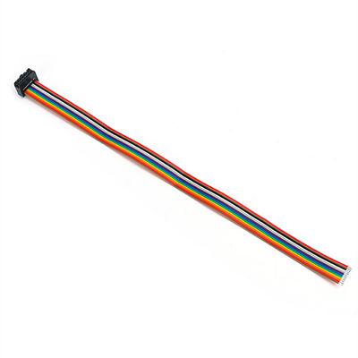 カスタム2.54mm 12ピンリボンケーブルIDCソケットUL2651 28AWGフラットワイヤアセンブリ