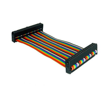 カスタム2.54mm 12ピンリボンケーブルIDCソケットUL2651 28AWGフラットワイヤアセンブリ
