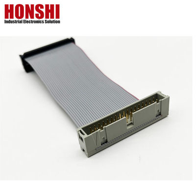 2.54mm IDCソケットから男性接続器 2列14コンタクト フラットリボンケーブル組
