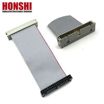2.54mm IDCソケットから男性接続器 2列14コンタクト フラットリボンケーブル組
