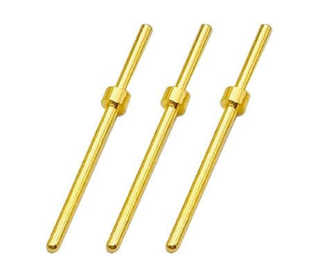 コネクタ 機械製 ピン 2.0x18.5mm 金色付ターミナルピン 銅型接触点ピン