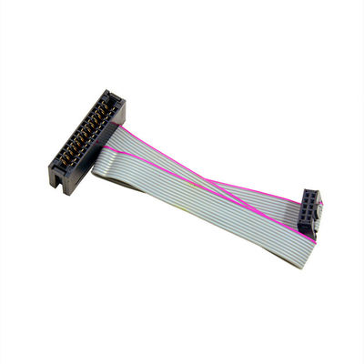 2.54mm IDCソケットから男性接続器 2列14コンタクト フラットリボンケーブル組
