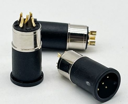 M12 5ピン 女性と男性のパネルマウント マルチピン円形ケーブル接続器 防水