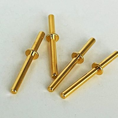 黄金塗装 青銅加工ピン 1.6x20mm CNC垂直加工センター用