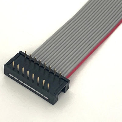 DIPプラグ グレーフラットケーブル 16ピンリボンケーブル UL2651 28awg 2.54mmピッチ