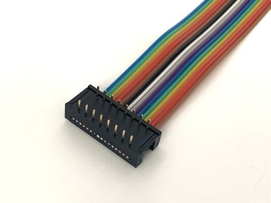 DIPプラグ グレーフラットケーブル 16ピンリボンケーブル UL2651 28awg 2.54mmピッチ