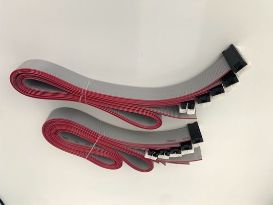 DIPプラグ グレーフラットケーブル 16ピンリボンケーブル UL2651 28awg 2.54mmピッチ