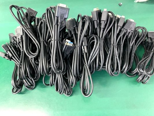 カスタムDサブケーブル 13W3電源接続器 シールド DB9 DB15 男性から女性ケーブル