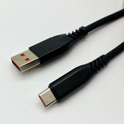 1m 黒色USB型ケーブル組立 UL2725 28Awg 急速なデータ同期と充電のために