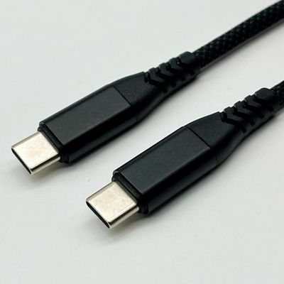 1m 黒色USB型ケーブル組立 UL2725 28Awg 急速なデータ同期と充電のために