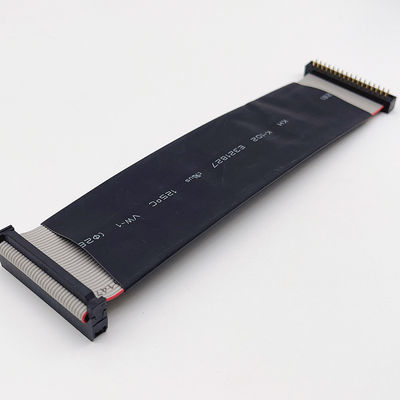 オーダーメイド2.54mmブラックフラットケーブル 6ピン - 64ピン IDCフラットリボンケーブル組