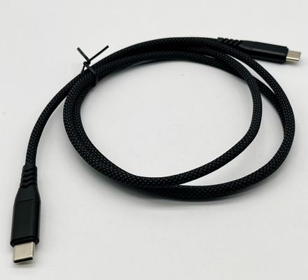 ブラック UL2725 USBケーブル C型 USB 2.0 男性接続器 金属付き