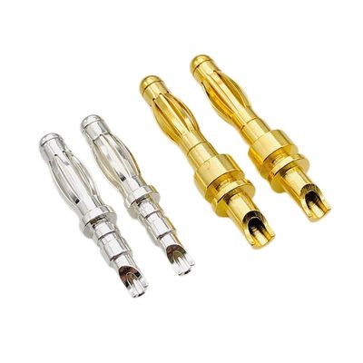 バナナプラグ 精密加工 マルチラミアピン コンタクト 4mm 溶接カップ 終了