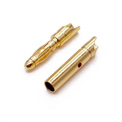 バナナプラグ 精密加工 マルチラミアピン コンタクト 4mm 溶接カップ 終了