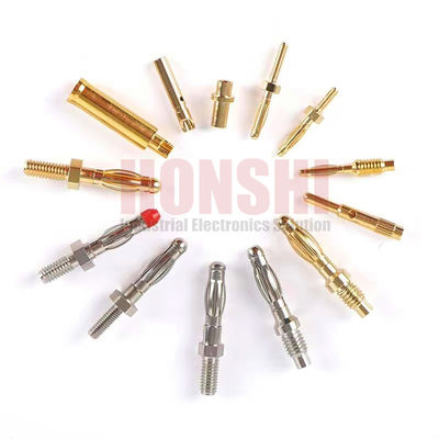 バナナプラグ 精密加工 マルチラミアピン コンタクト 4mm 溶接カップ 終了
