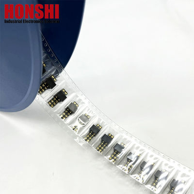 2.54mm 高電流ポゴピンコネクタ 女性 2x7P 金付H2.5 SMTタイプ PCB用