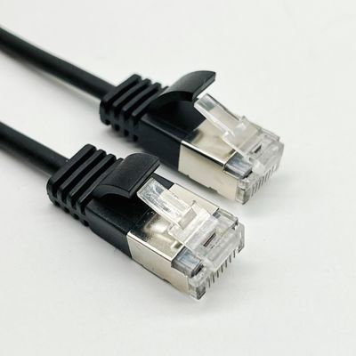 0.5m - 20m 黒 RJ45 イーサネットケーブル ラウンド Cat7 パッチケーブル カスタマイズ