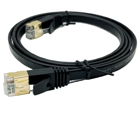 カスタムブラック・モールド・ケーブル・アセンブリ RJ45 Cat7 イーサネット・パッチ・ケーブル 8P8C 接続ケーブル