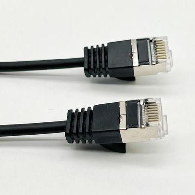 カスタムブラック・モールド・ケーブル・アセンブリ RJ45 Cat7 イーサネット・パッチ・ケーブル 8P8C 接続ケーブル