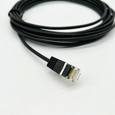 カスタムブラック・モールド・ケーブル・アセンブリ RJ45 Cat7 イーサネット・パッチ・ケーブル 8P8C 接続ケーブル