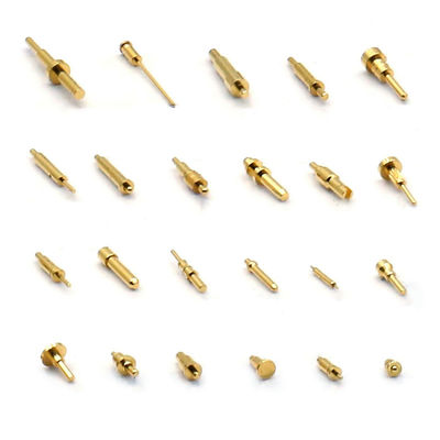 10.65mm 青銅のスプリングロードピン SMTタイプ 金属塗装ポゴピン 温度接続