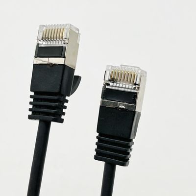 カスタムブラック・モールド・ケーブル・アセンブリ RJ45 Cat7 イーサネット・パッチ・ケーブル 8P8C 接続ケーブル