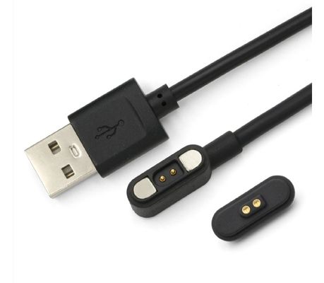 高電流3.0a充電ケーブルUSB 2ピン 循環電源充電アダプター 磁気ポゴピン