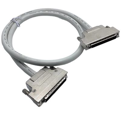 カスタム グレー SCSI コネクタケーブル 68ピン 100ピン 男性ケーブル Ul20276 28awgケーブル