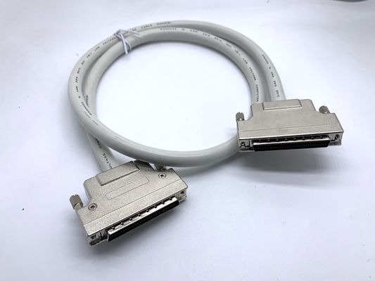 カスタム グレー SCSI コネクタケーブル 68ピン 100ピン 男性ケーブル Ul20276 28awgケーブル