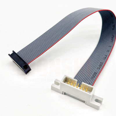 IDC リボンフラットケーブル組立 UL2651 28AWG 缶詰銅線導体