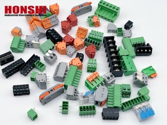 2.5mm 3.5mm スクリューレスターミナルブロックコネクタ PCBスプリングターミナルブロック