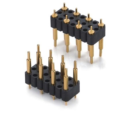 5.08mmピッチポゴピンコネクタ 男性8ピン4.0mm3列スプリング