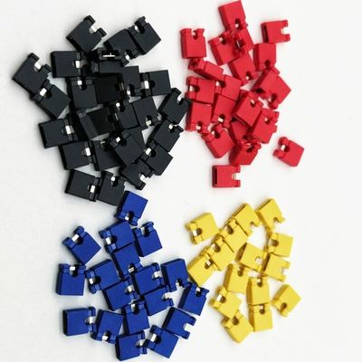 3A-5A 2.54mm ピッチ ミニジャンパー 高さ 6.0mm 赤 青 黄色 黒 オープン 形蓋付き