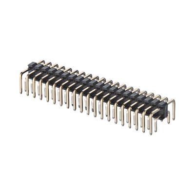 1.27mm ピッチ 右角 板から板へのコネクタ 2 - 50ピン 青銅のピンヘッダーコネクタ