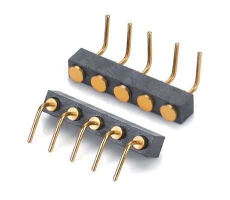 カスタム 2.54mm ピッチ スプリング ローデッド ポゴピン 接続器 ダイプタイプ 女性ヘッダー 10ピン
