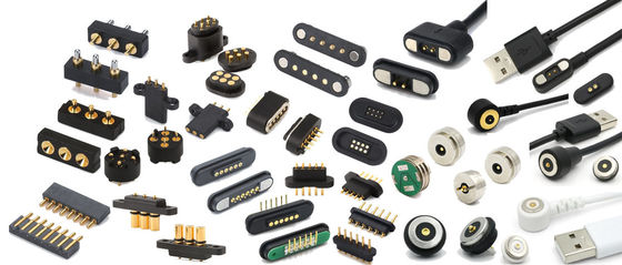 2.54mmピッチ 男性 5ピン PCBコネクタ スプリングロードポゴピンコネクタ ディープタイプ