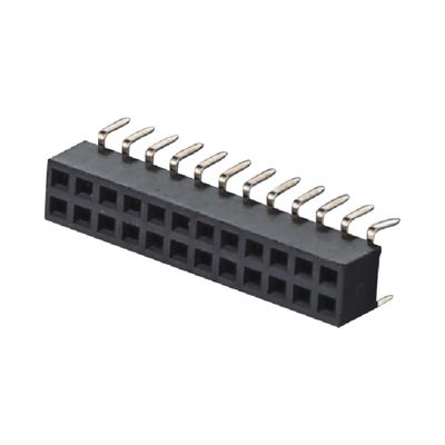 2.0mm H4.3 4.6mm 女性ピンヘッダーコネクタ 右角 90度 2x2 2x40ピン