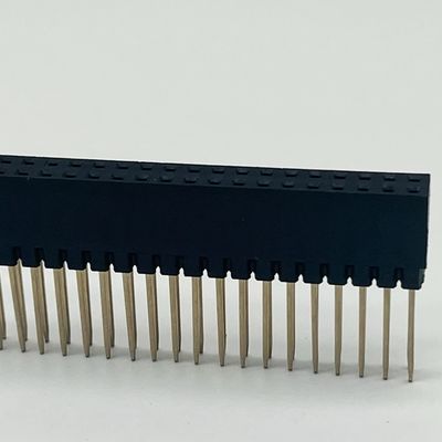 2.54mmピッチ 女性ヘッダーコネクタ 8.5mm 高さ 双列 180度ディップ