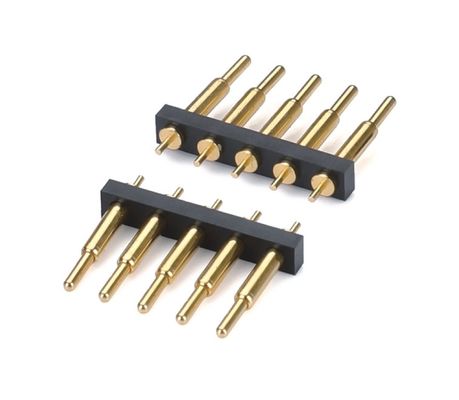 1.27mm ポゴピンコネクタ h1.5mm L8.0 ディープタイプ ゴールドプレート 青銅コネクタ 10ピン