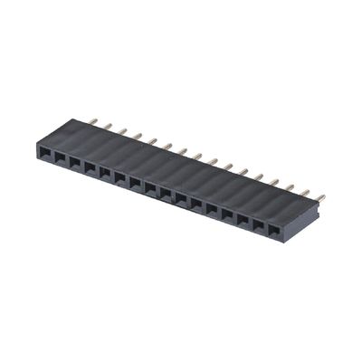 女性ヘッダーコネクタ 1*40 PA6T 黒 右角コネクタ 2.54mm ピッチ H8.5mm